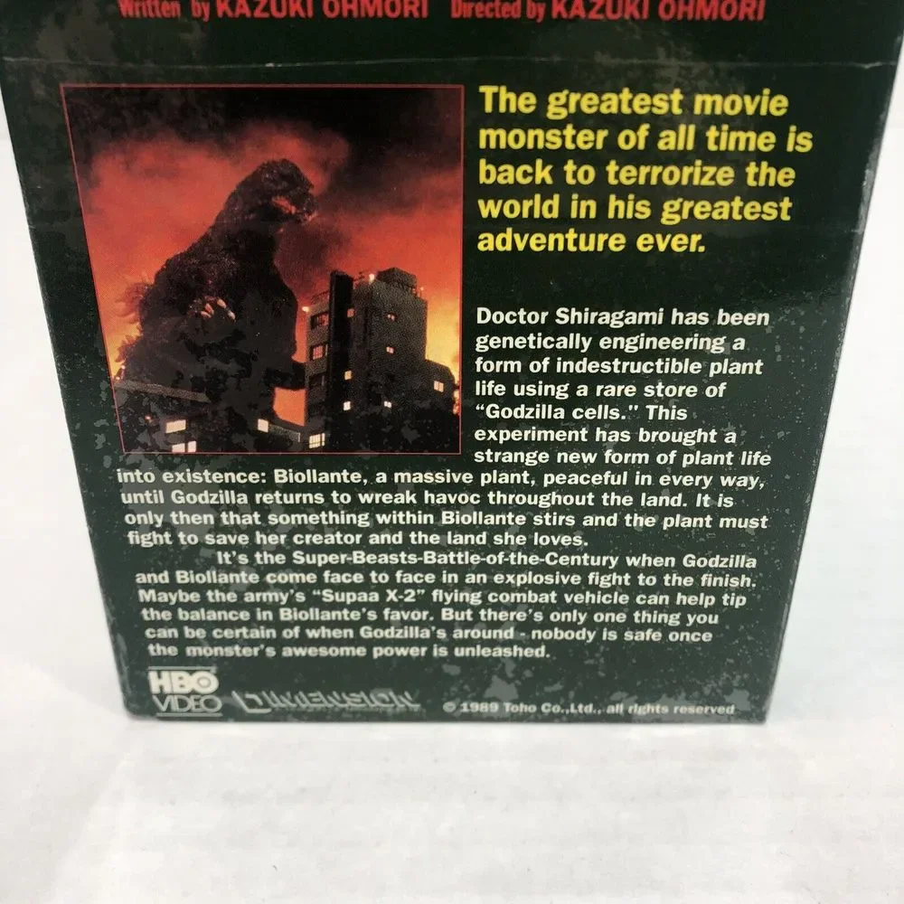 Godzilla Vs. Biollante (VHS, 1989) Factory Sealed HBO Video First Print - Picture 5 of 7